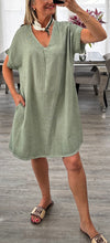 Load image into Gallery viewer, Elsie v neck tunic dress
