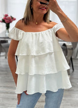 Load image into Gallery viewer, Terri bardot tiered top
