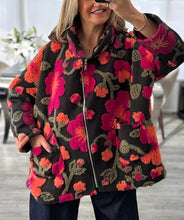 Load image into Gallery viewer, Florie floral fleece jacket
