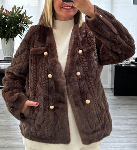 Freya faux fur jacket