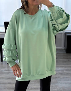 Freya frill sleeve top