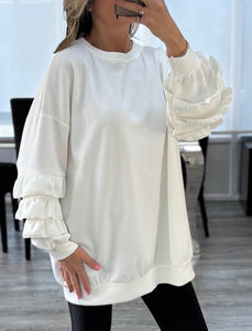 Freya frill sleeve top