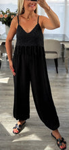 Load image into Gallery viewer, Jayde crochet trim jumpsuit
