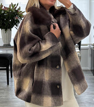 Load image into Gallery viewer, Jasmine fur collar jacket
