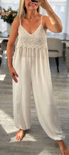 Load image into Gallery viewer, Jayde crochet trim jumpsuit
