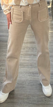 Load image into Gallery viewer, Jess beige wide leg jean
