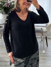 Load image into Gallery viewer, Jules gold button shoulder

