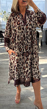 Lara leopard shirt dress