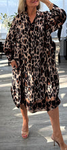 Load image into Gallery viewer, Lara leopard shirt dress
