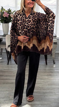 Load image into Gallery viewer, Lena leopard print kaftan shirt
