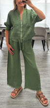 Load image into Gallery viewer, Lola linen jacket set
