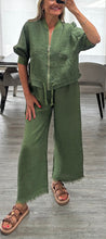 Load image into Gallery viewer, Lola linen jacket set
