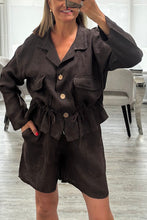 Load image into Gallery viewer, Lori linen short set
