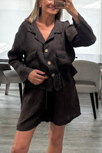 Load image into Gallery viewer, Lori linen short set

