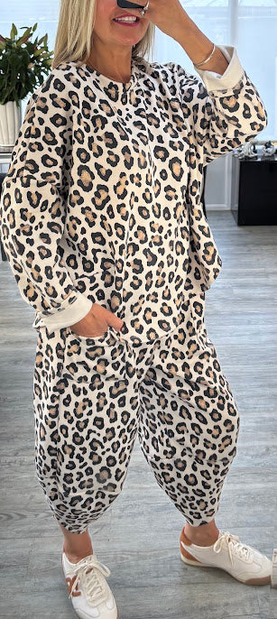 Lucia leopard print set