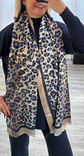 Load image into Gallery viewer, Lucy leopard scarf
