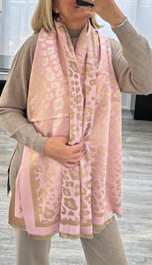 Lucy leopard scarf
