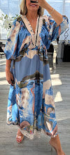 Load image into Gallery viewer, Mi Mi v neck maxi dress
