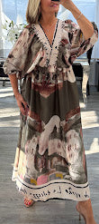 Mi Mi v neck maxi dress