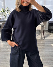 Load image into Gallery viewer, Patsy roll neck with faux fur
