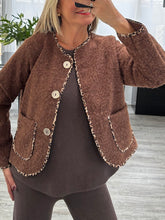 Load image into Gallery viewer, Pippa leopard piped jacket
