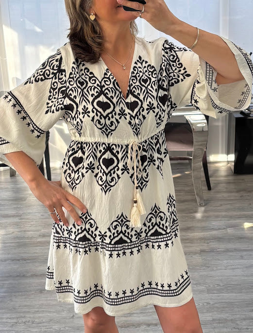 Porto kaftan dress