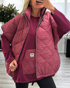 Quinn quilted pocket top