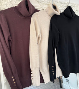 Remi roll neck top