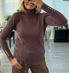 Remi roll neck top