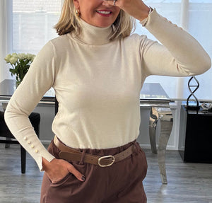 Remi roll neck top