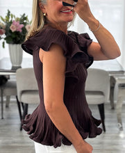 Load image into Gallery viewer, Remy soft knit peplum top

