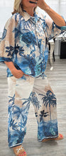 Load image into Gallery viewer, Roz palm print shirt set
