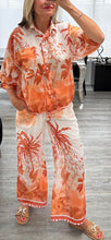 Load image into Gallery viewer, Roz palm print shirt set

