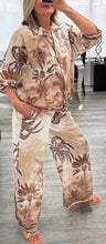Load image into Gallery viewer, Roz palm print shirt set
