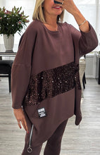 Load image into Gallery viewer, Sadie sequin trim top
