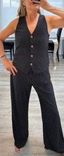 Load image into Gallery viewer, Sasha studded crinkle waistcoat set
