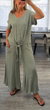 Load image into Gallery viewer, Tara tie front culotte set
