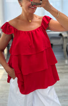 Load image into Gallery viewer, Terri bardot tiered top
