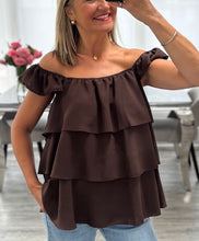 Load image into Gallery viewer, Terri bardot tiered top
