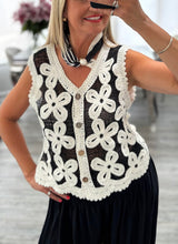 Load image into Gallery viewer, Willow crochet waistcoat
