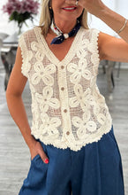 Load image into Gallery viewer, Willow crochet waistcoat
