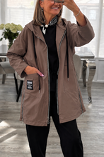 Load image into Gallery viewer, Zoe hooded zip jacket
