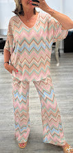 Zoe ribbon back zig zag set
