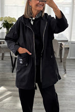 Load image into Gallery viewer, Zoe hooded zip jacket
