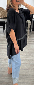 Lori sequin trim top